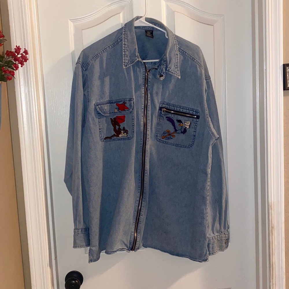 Vintage loony toons denim shirt